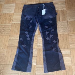 Brand New Never Worn MNML Star Flare Denim - Black size 40